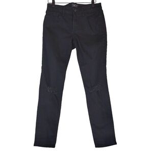 Abercrombie & Fitch Women’s 26 (2) Harper Super Skinny Jeans Distressed Knee Bla